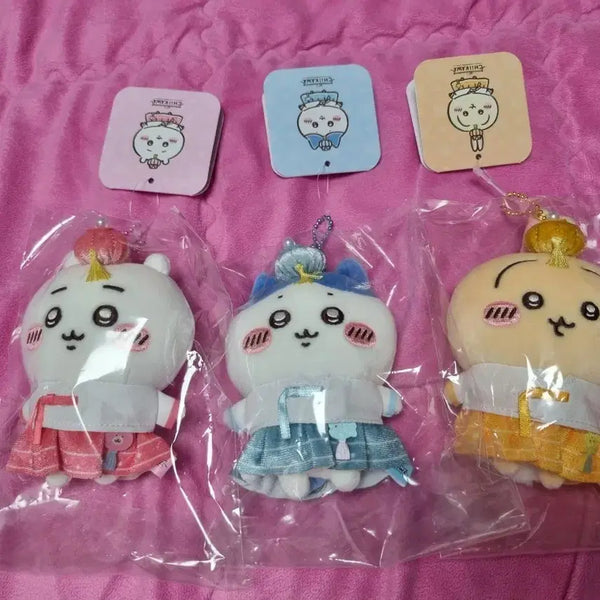 [BUNJANG] Cheekawa Hanbok Mascot Doll Set Bundle (Sealed) / [현물/미개봉] 용산 치이카와 한복 마스코트 인형 세트 일괄