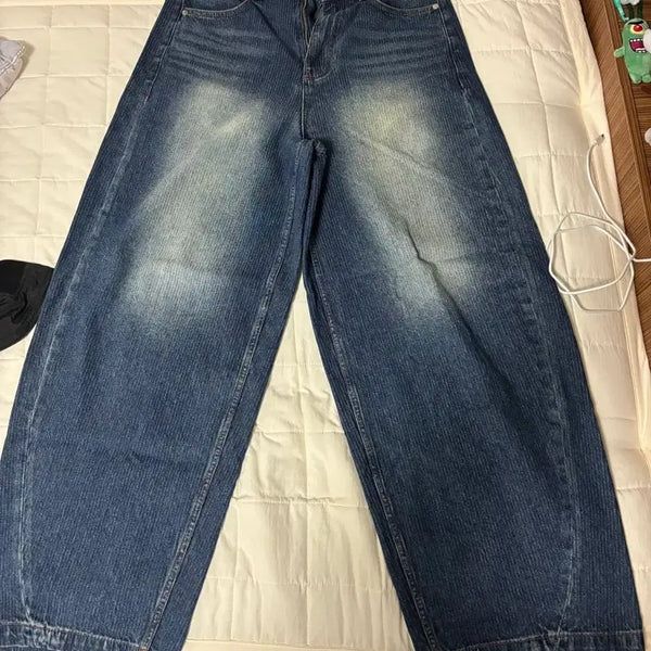[BUNJANG] Noun Corduroy Denim Pants Blue / 노운 코듀로이 데님 팬츠 블루 중청 1