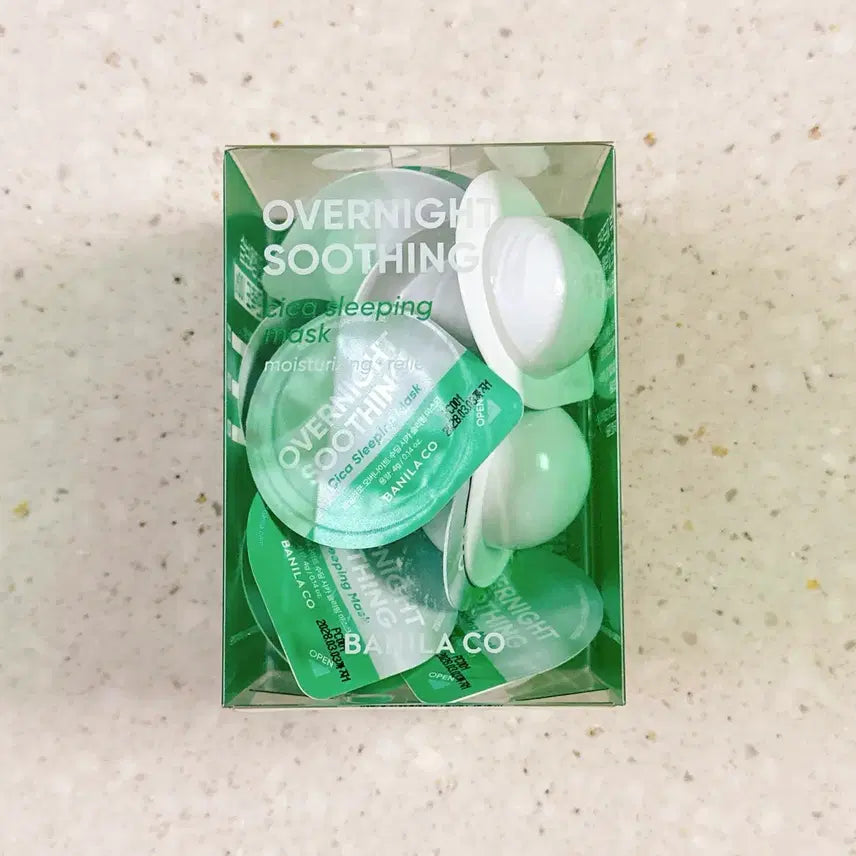 [BUNJANG] Banila Co. Overnight Soothing Cica Sleeping Mask Travel Kit (4g x 12) / [새상품] 바닐라코 오버나이트 수딩 시카 슬리핑 마스크 트래블 키트