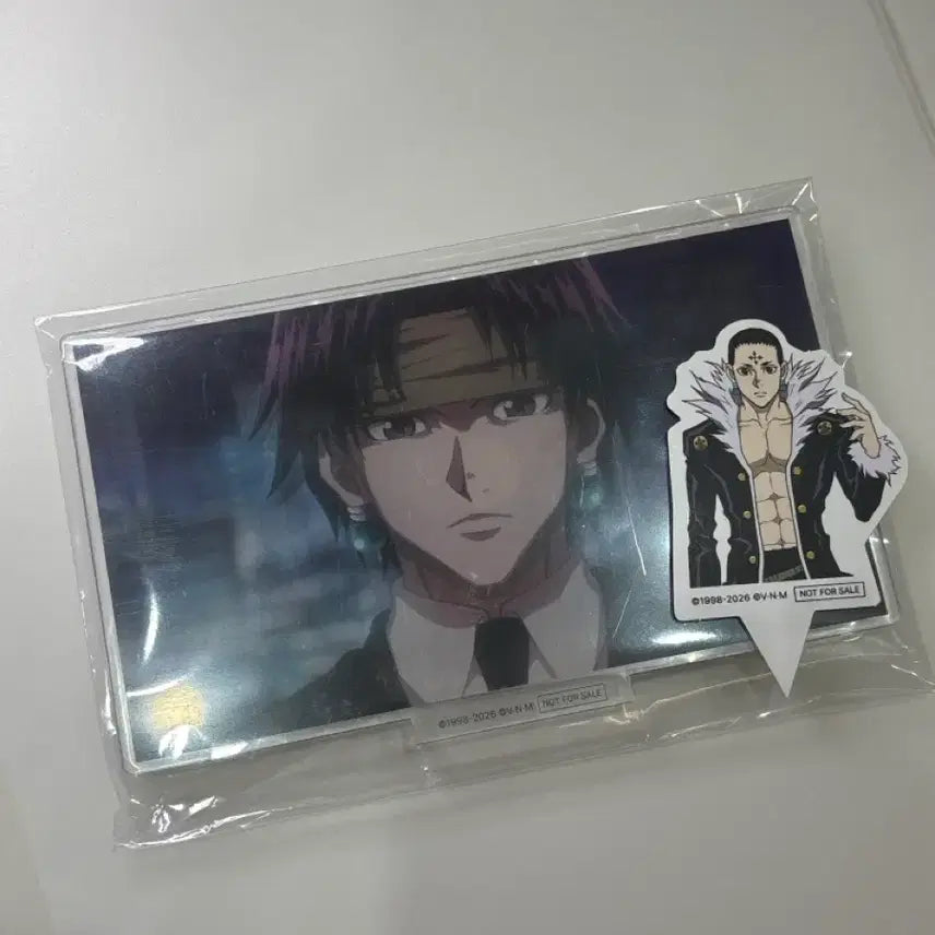 [BUNJANG] Hunter x Hunter Chrollo Acrylic Stand & Paper Pick (Sealed) / (미개봉) 헌터헌터 콜라보 카페 클로로 아크릴+종이픽