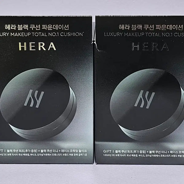 [BUNJANG] Hera Black Cushion Foundation Duo Set (Refill Included) / 헤라 블랙 쿠션 파운데이션 듀오 본품+리필 기획세트