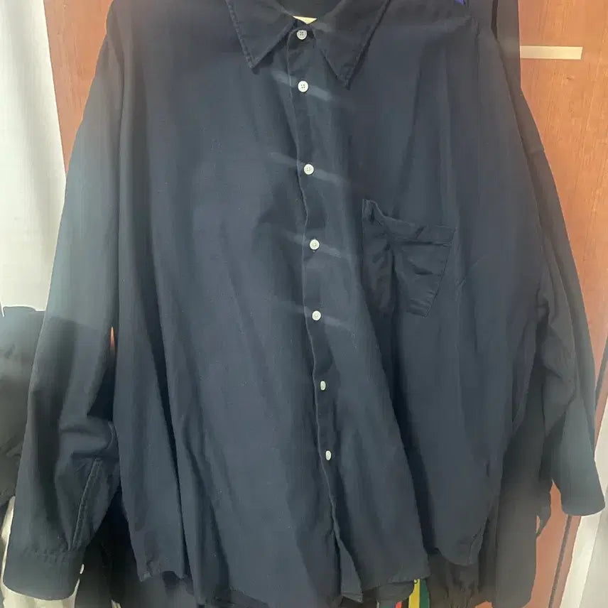 [BUNJANG] Years Ago Japanese Moleskin Wide Fit Shirt / [L] 이얼즈어고 재패니스 몰스킨 포이카 셔츠 와이드핏