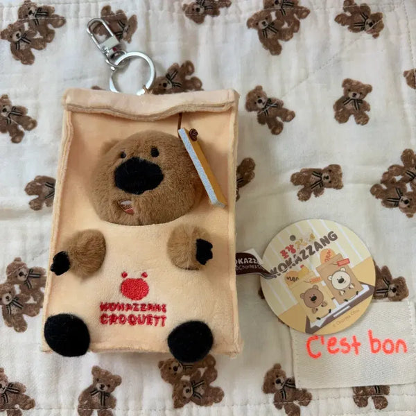 [BUNJANG] Quokka Packaging Glove Keychain Plush / 쿼카 포장고로케 키링 인형