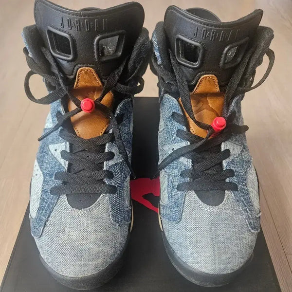[BUNJANG] Air Jordan 6 Retro Denim Sneakers / 조던6 레트로 데님