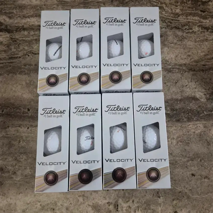 [BUNJANG] Titleist Velocity Golf Balls - 3 Ball Sleeve, 8 Boxes (24 Balls Total) / 타이틀리스트 벨로시티 골프공  3구 8박스 24개입