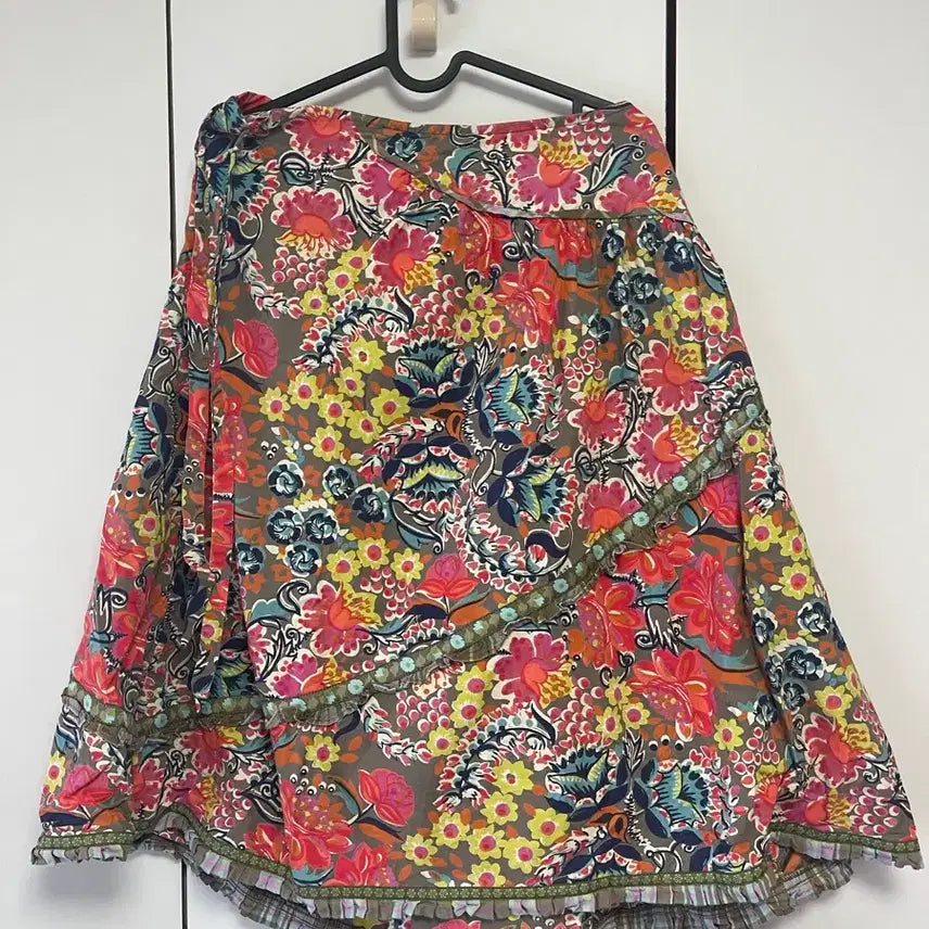 [BUNJANG] Oillily Patterned Skirt / 오일릴리 패턴 스커트