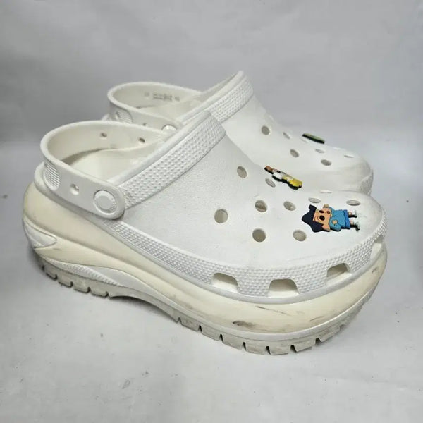[BUNJANG] Crocs Mega Crush Clog White M8/W10 / 크록스 메가 크러쉬 클로그 화이트 M8/W10