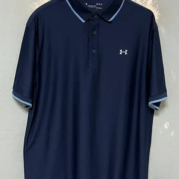 [BUNJANG] Under Armour Men's HeatGear Tech/Playoff Short Sleeve T-Shirt Navy L / 언더아머 남자 히트기어 테크/플레이오프 반팔티 기능성 네이비 L 100