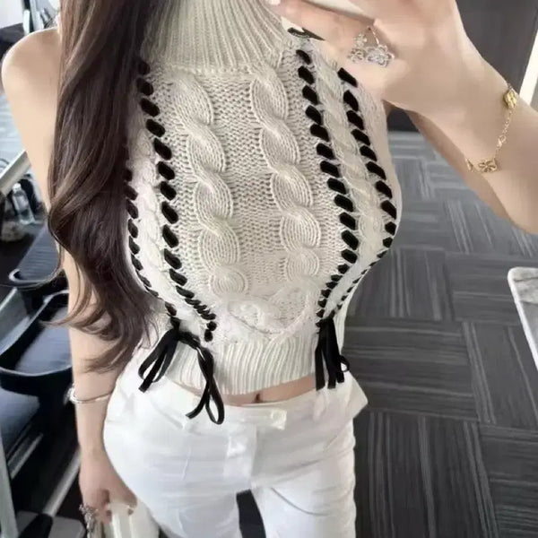[BUNJANG] Ivory Knit Sleeveless Top / [새상품]  니트 나시