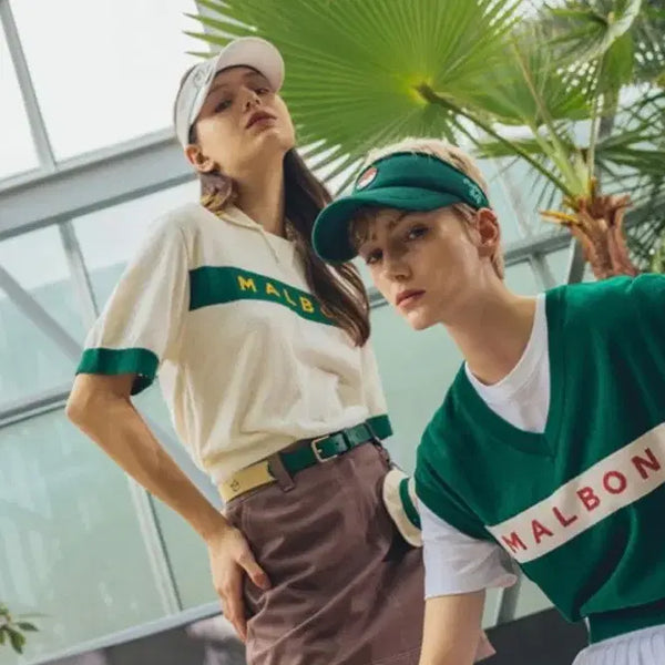 [BUNJANG] Malbon Golf Block Short Sleeve T-Shirt XL / 말본 골프웨어 블록 반팔 티셔츠 XL