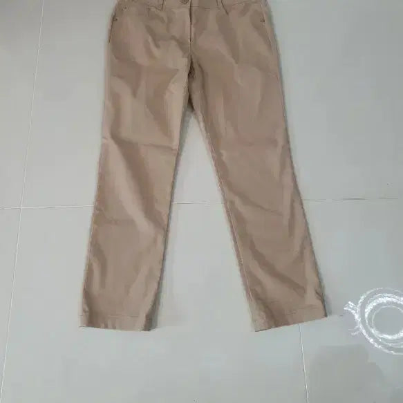 [BUNJANG] PING Women's Beige Straight Fit Golf Pants / 핑 골프 여성 바지