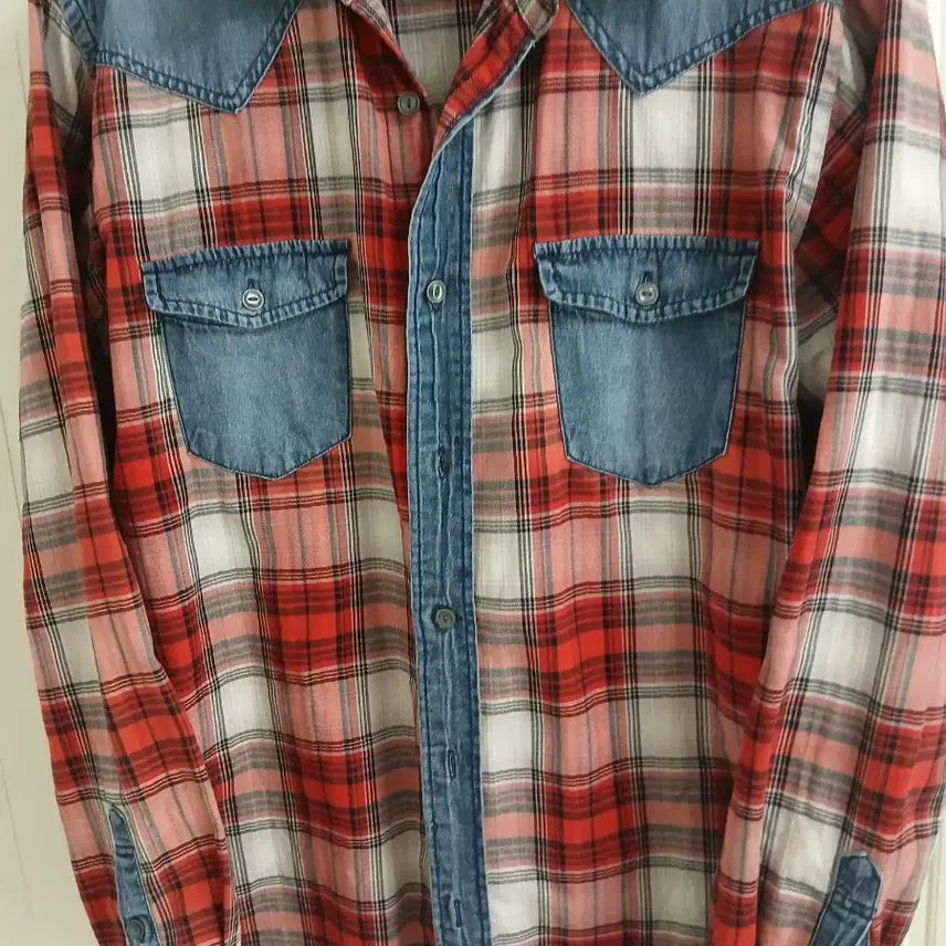 [BUNJANG] Western Style Checkered Shirt L / 웨스턴 스타일 체크컬러 셔츠 L