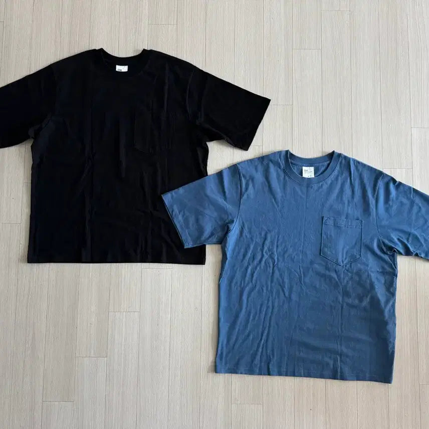 [BUNJANG] Like the Most Pocket Basic T-shirt Semi Oversized Fit Set of 2 New / 라이크더모스트 포켓 베이직 티셔츠 세미오버핏 M사이즈 새제품 2벌