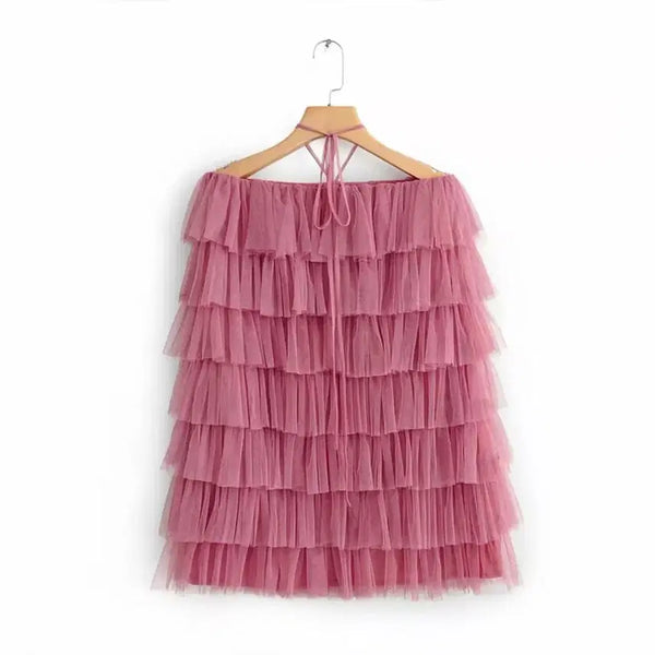 [BUNJANG] Zara Pink Mini Dress / 택있음) 자라 핑크 미니 드레스