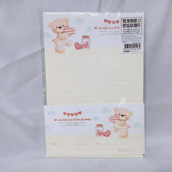 [BUNJANG] Fancy Lobby Scented Antibacterial Letter Set / [고전문구] 팬시로비 문지르면 향기 나는 향균 편지지 세트