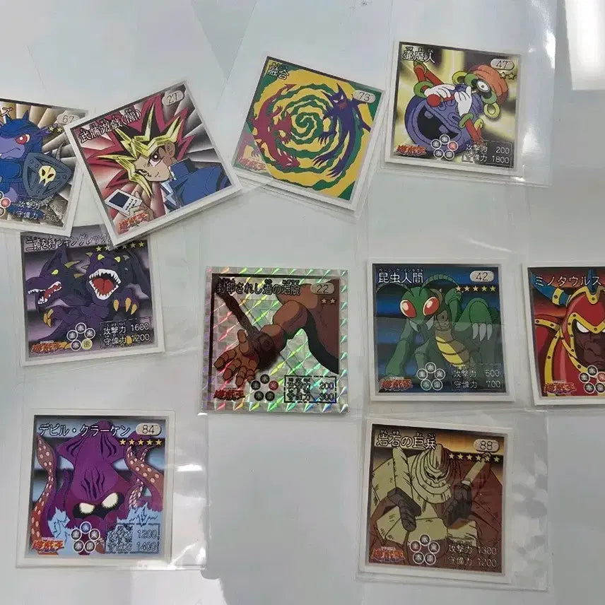 [BUNJANG] Yu-Gi-Oh! Japanese Vintage Stickers Bundle Set / 유희왕 일판 고전 스티커 씰 일괄