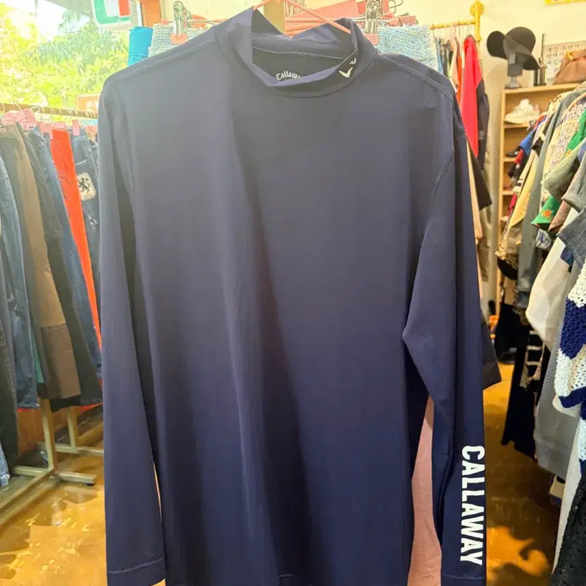[BUNJANG] Callaway Long Sleeve Golf Wear Navy / 캘러웨이 긴팔 골프웨어 네이비