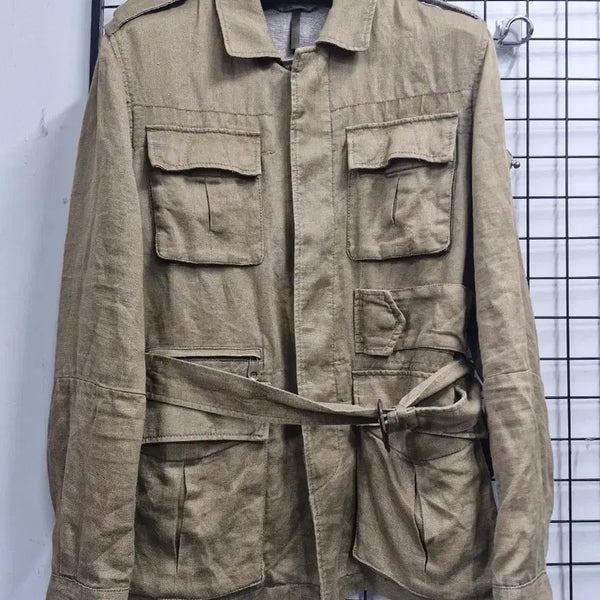 [BUNJANG] KOLON Explorer Safari Jacket Linen Blend / 100L 시리즈(코오롱) 익스플로러 사파리 마 혼방 자켓.