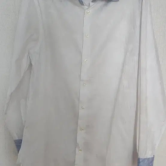 [BUNJANG] Etro White Blue Pattern Shirt / ETRO 셔츠 흰색 블루 셔츠