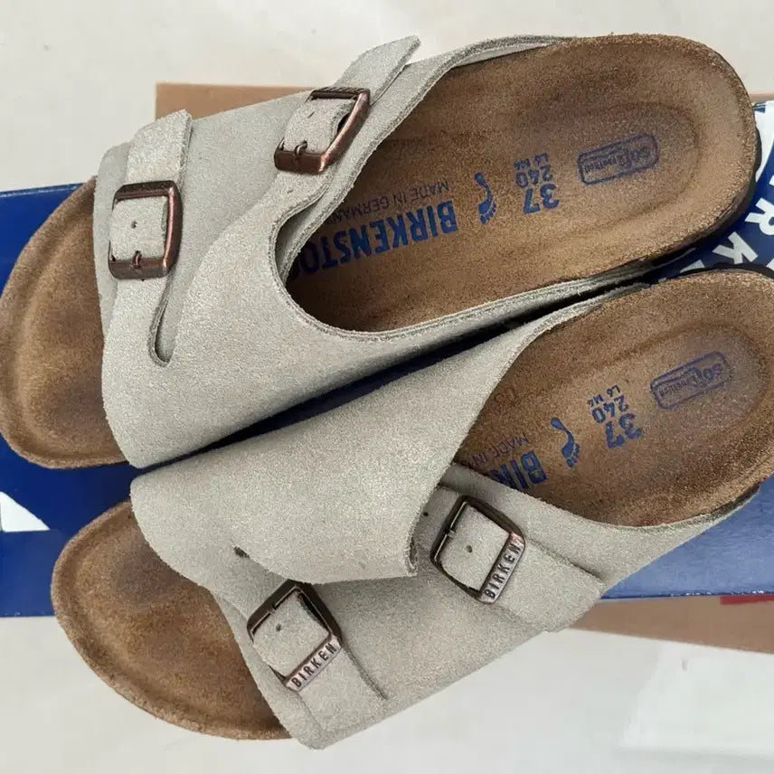 [BUNJANG] Birkenstock Zurich Taupe SFB Narrow 37 (240) / 버켄스탁 취리히 타우페 SFB 37(240) 네로우