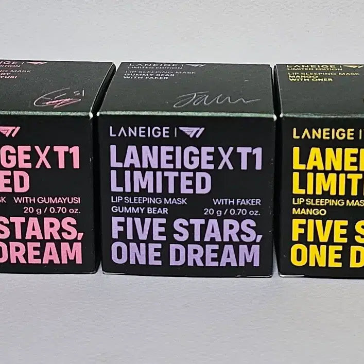 [BUNJANG] Laneige Lip Sleeping Mask T1 Collaboration Sweet Candy / Gummy Bear / Mango / 라네즈 립 슬리핑 마스크 T1 티원 콜라보