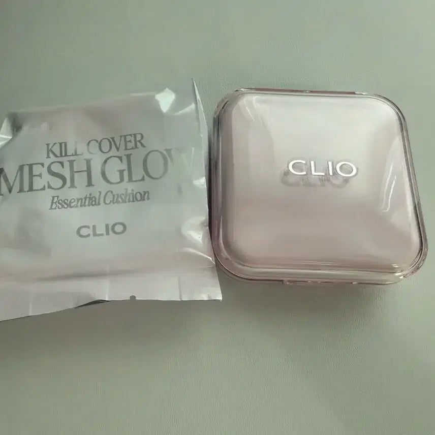 [BUNJANG] Clio Kill Cover Mesh Glow Essential Cushion 21N Linen (Set with Refill) / (1회사용)클리오 킬 커버 메쉬 글로우 에센셜 쿠션 21N 리넨