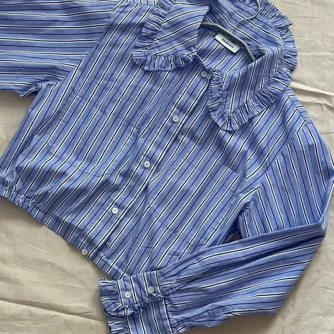 [BUNJANG] Sandro Striped Shirt (Taeyeon's Pick) / 산드로(Sandro) [태연 착용] 스트라이프 셔츠
