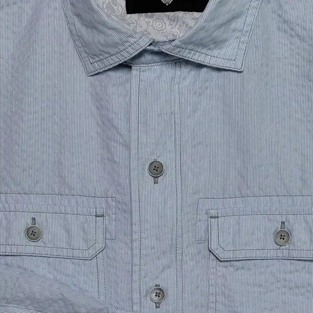 [BUNJANG] CAFE SOHO Seersucker Zipper-Up Shirt Jacket / [L] 카페소호(CAFE SOHO) 지퍼-업 시어서커 셔츠 자켓