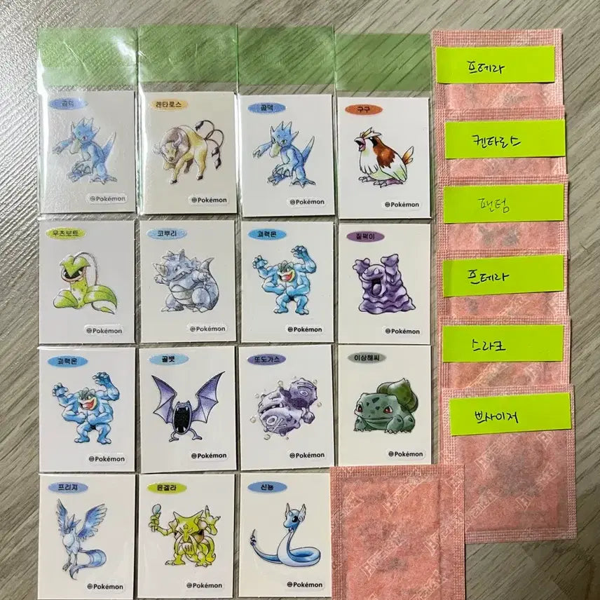 [BUNJANG] Pokemon Artwork Tteobuseal Trading Stickers / 포켓몬 아트워크 띠부씰 판매합니다.