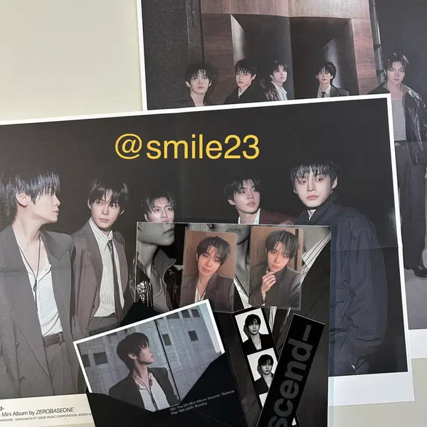 [BUNJANG] ZEROBASEONE Sung Hanbin Ascend Version 1 Unsealed Album / 제로베이스원 ascend 1버전 태래 개봉앨범 풀세트