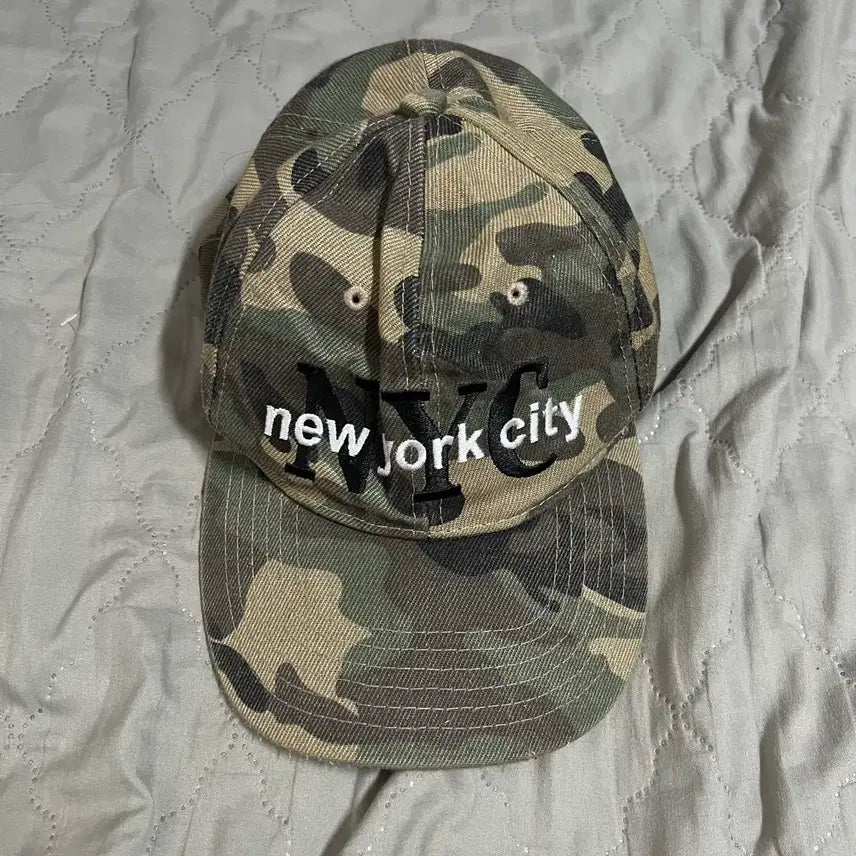 [BUNJANG] NYC Vintage Military Ball Cap / NYC 빈티지 밀리터리 볼캡 군모 구제 올드 카모 아메카지