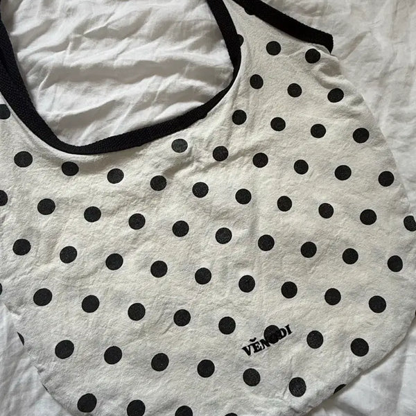 [BUNJANG] Vendy Harry Bag Dot Tote Bag / 벵디 해리백 도트 화잍