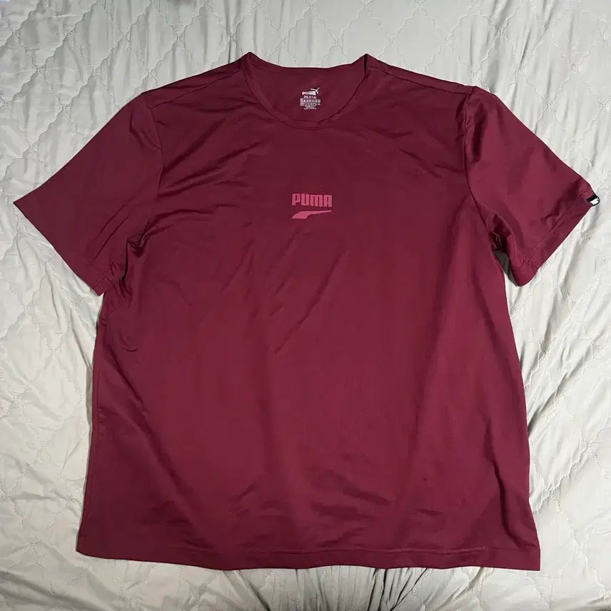 [BUNJANG] Puma DryCELL Burgundy Oversized T-Shirt 3XL / 푸마 드라이셀 반팔 버건디 3XL 반팔티 스포티 트레이닝복 기능성 오버핏