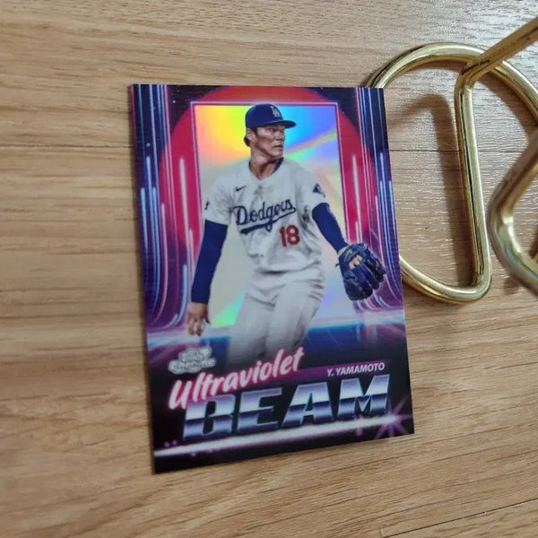 [BUNJANG] Yoshinobu Yamamoto Los Angeles Dodgers 2024 Ultraviolet Beam Insert Baseball Card / 25탑스크롬 la다저스 요시노부 야마모토 인서트 야구카드