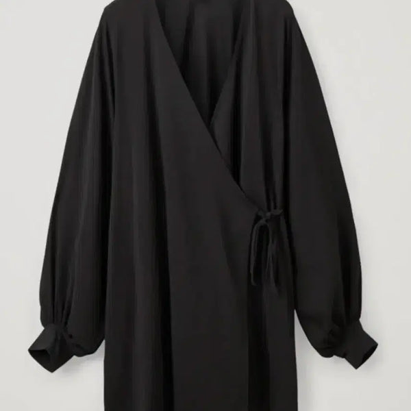 [BUNJANG] COS Balloon Sleeve Wrap Dress / COS 코스 벌룬 소매 랩원피스