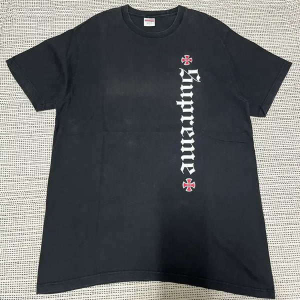 [BUNJANG] Supreme x Independent Collaboration T-Shirt / 17s 슈프림 x 인디펜던트 티셔츠