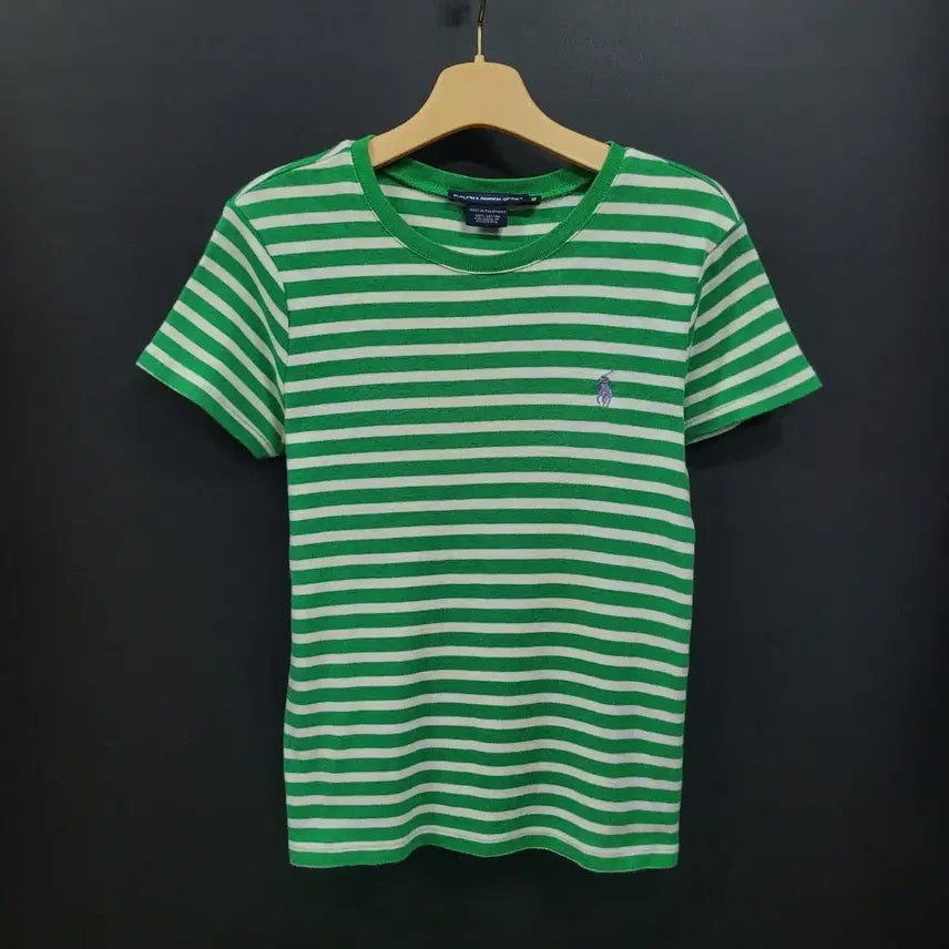 [BUNJANG] Ralph Lauren Striped Embroidered Logo Shirt / Ralph Lauren 랄프로렌 스트라이프 자수로고 셔츠