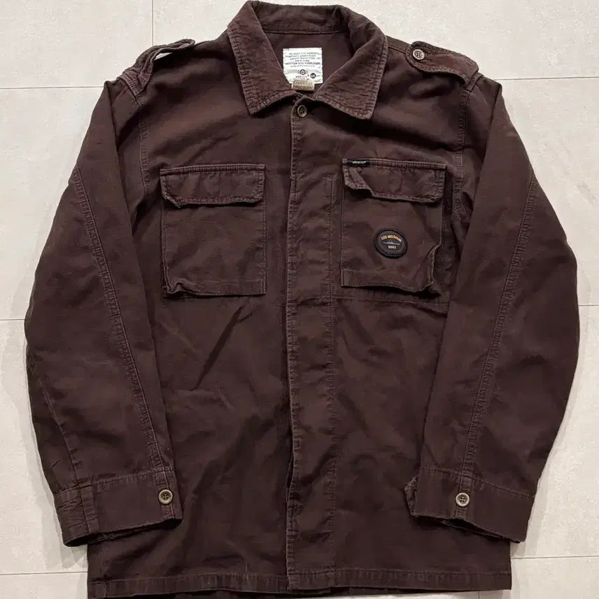 [BUNJANG] 00s US Navy USS Missouri Military Field Jacket / 00s 미해군 USS Missouri 브라운 밀리터리 필드자켓 복각