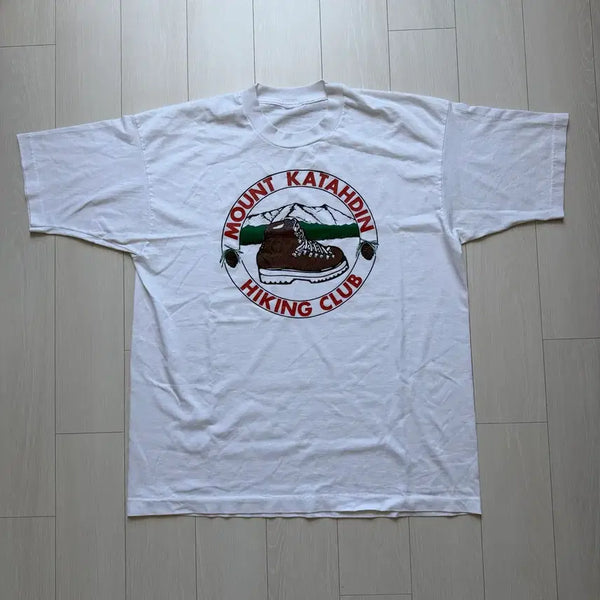 [BUNJANG] 90s Vintage Mount Katahdin Hiking Club T-Shirt / 90s Vintage Hiking Club Tshirt