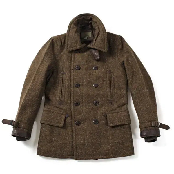 [BUNJANG] Nigel Cabourn Brown Peacoat / [48] 나이젤카본 브라운 피코트