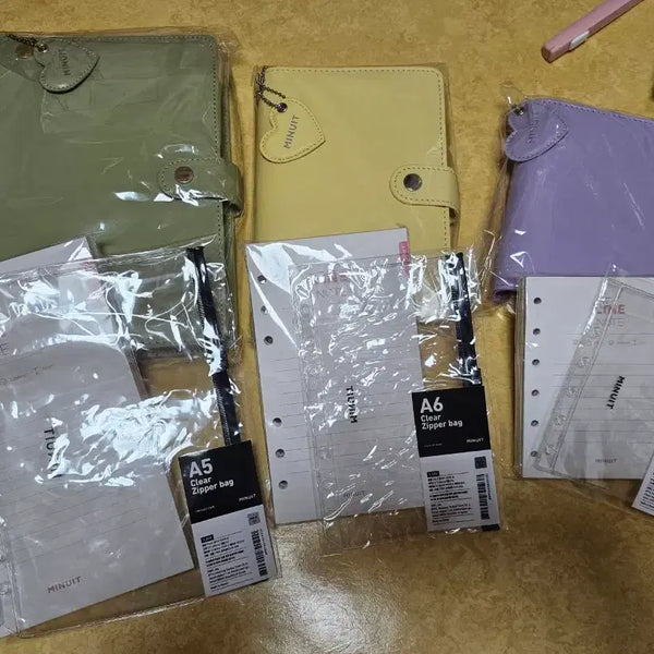 [BUNJANG] Menuit Macaron Diary 6-Ring Binder (A7, A6, A5) / 다꾸 / 미뉴잇 마카롱 다이어리 / A7 A6 A5 6공 바인더
