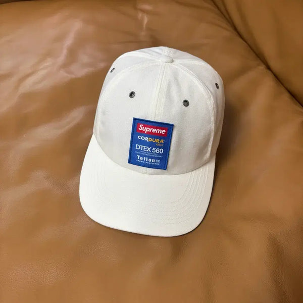 [BUNJANG] Supreme 6-Panel Teflon Cap Hat White / 슈프림 6패널 볼캡 모자 테프론 화이트