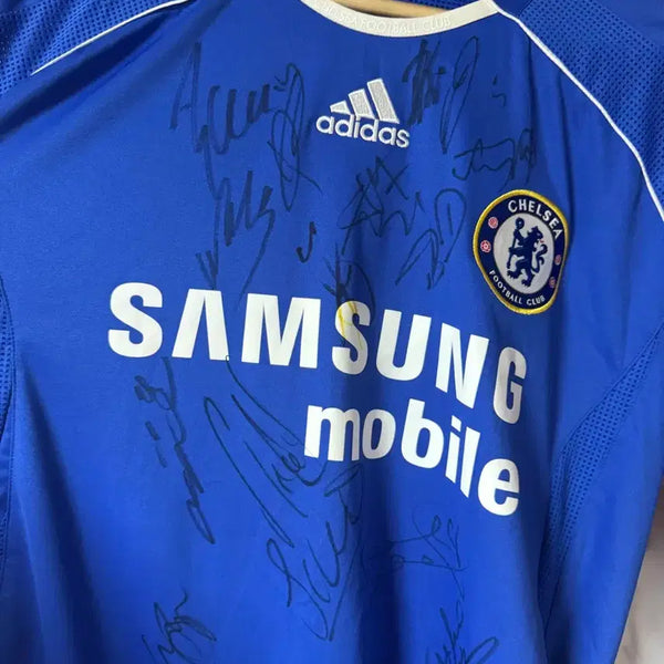 [BUNJANG] Chelsea FC 2007-2008 Signed Jersey with 2024-2025 Season Markings / 07-08첼시 선수단 싸인 유니폼 후면은 24-25