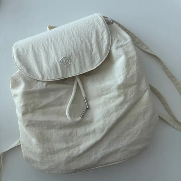 [BUNJANG] Untidy Closet Backpack Ivory / 언타이디 클로젯 백팩 아이보리