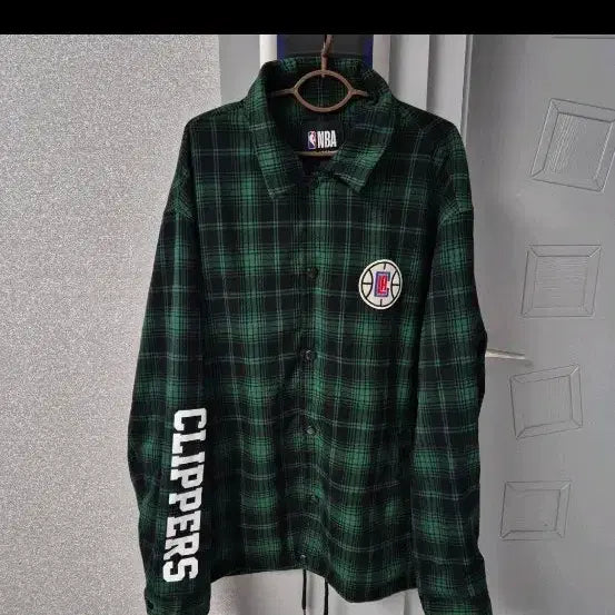 [BUNJANG] NBA LA Clippers Check Coach Jacket / NBA LA 클리퍼스 체크 코치 자켓