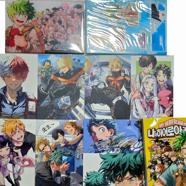 [BUNJANG] My Hero Academia Hiroaka Kirby Postcard Set / 나의히어로아카데미아 히로아카 커비님 엽서 미도리야 바쿠고 토도로키