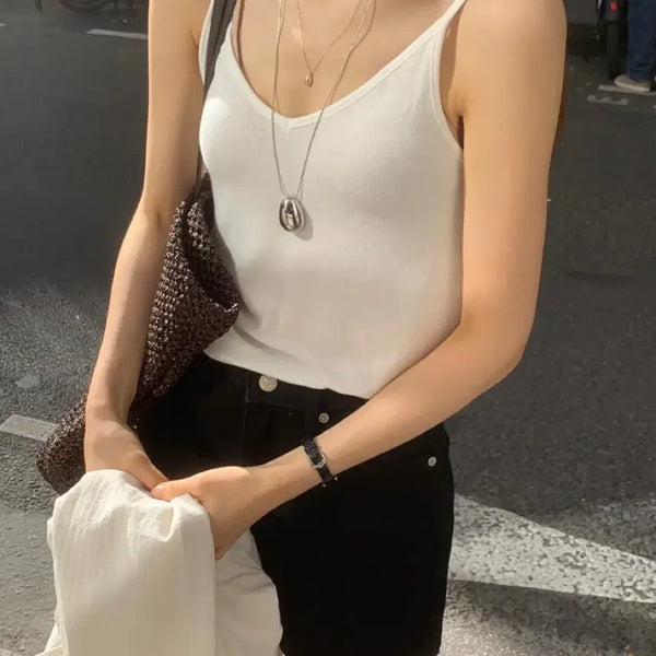 [BUNJANG] OUNCE Moi Sleeveless Top (Ivory) / OUNCE 온스 모이 슬리브리스 (아이보리)