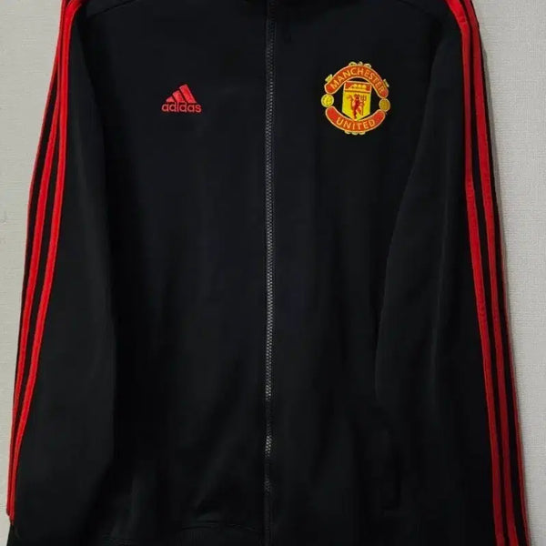 [BUNJANG] Adidas Manchester United Track Top Jersey Zip-up / 아디다스 맨유 검빨 유니폼 트랙탑 져지집업 100/L