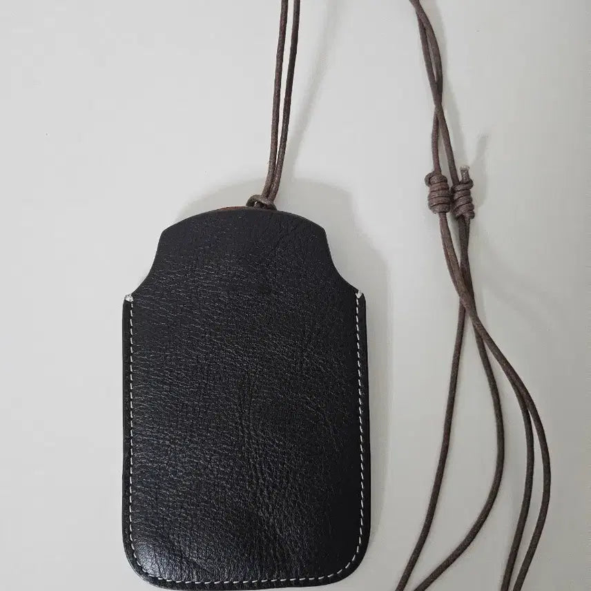 [BUNJANG] Leather Lanyard Card Holder / 목걸이형 카드홀더