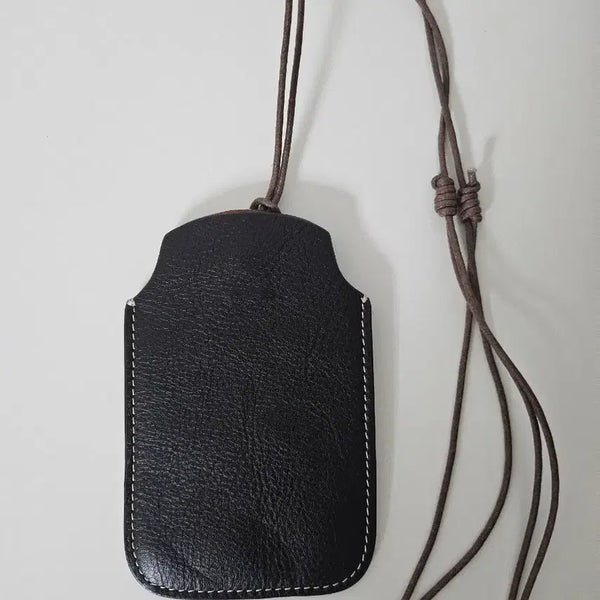 [BUNJANG] Leather Lanyard Card Holder / 목걸이형 카드홀더